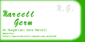 marcell germ business card